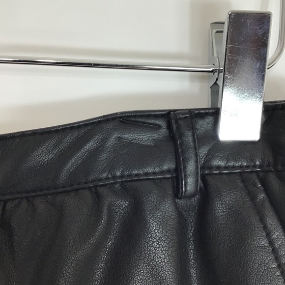 I heart Ronson faux leather black mini skirt 10 goth whimsigoth coquette grunge - Picture 5 of 9